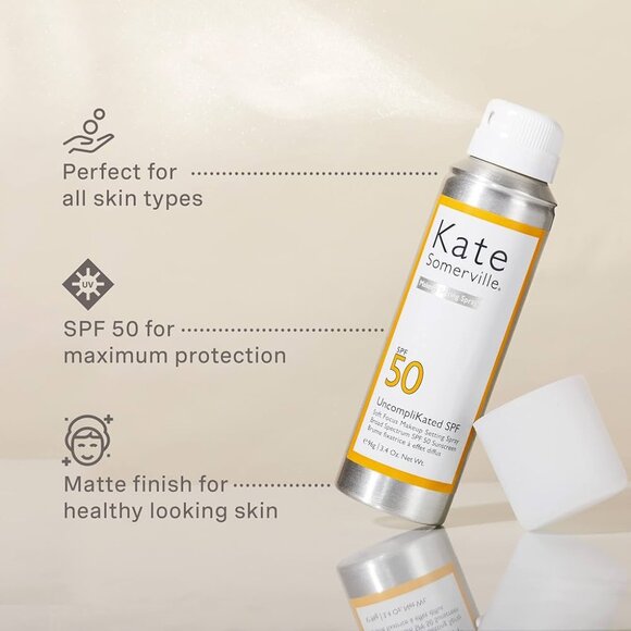 NEW ✅ Kate Somerville UncompliKated SPF 50 Makeup Setting Spray ✨ NEW - Picture 4 of 10